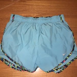blue Nike shorts